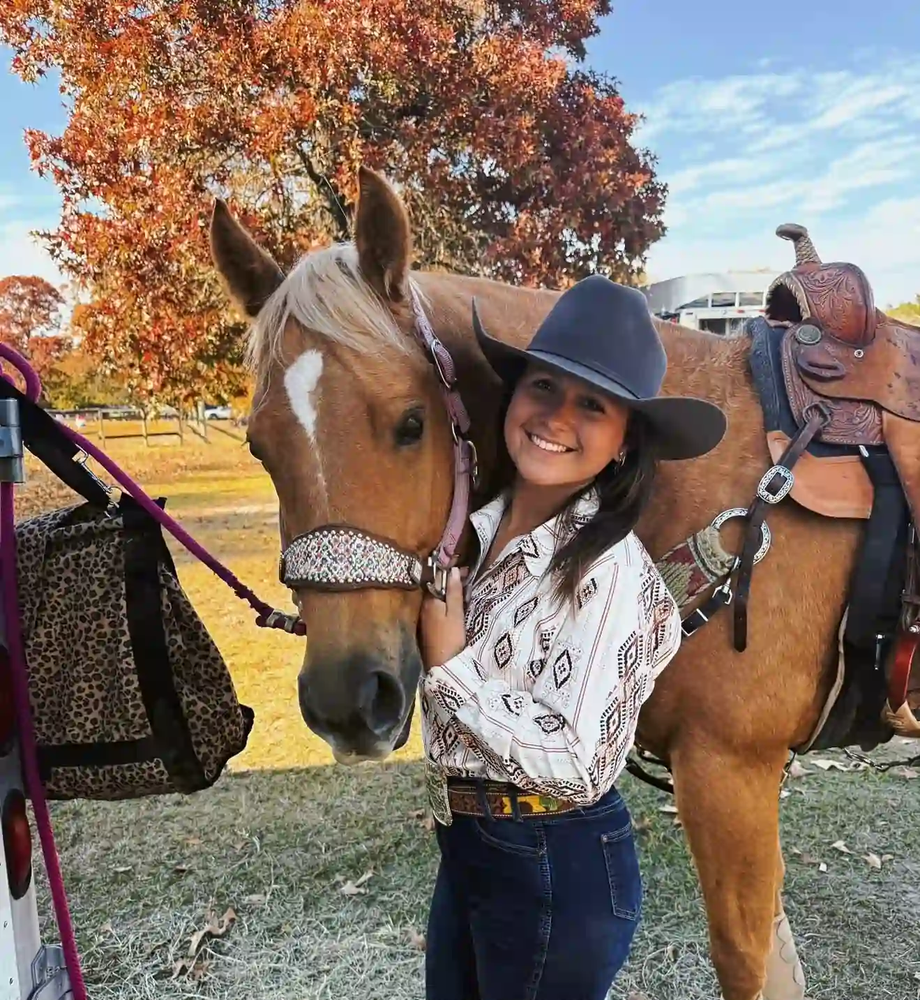 Gracie McLeod with her horse